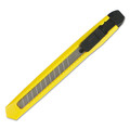 Boardwalk Snap Blade Knife, Retractable, Snap-Off, Straight-Edged, Yellow BWKUKNIFE75